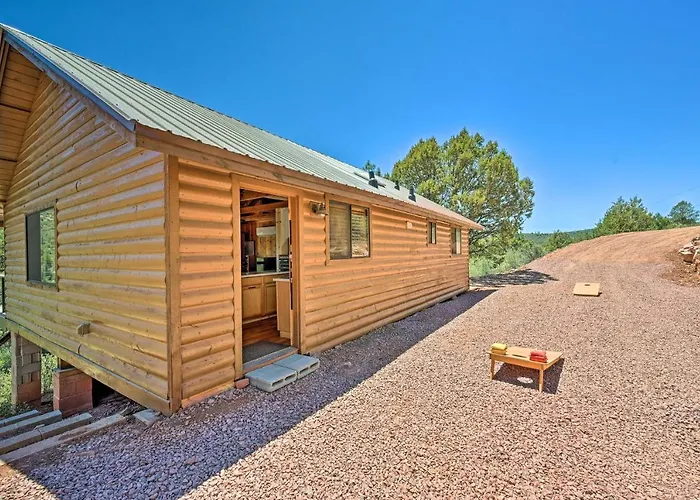 Deck & Mogollon Rim Views: Secluded Payson Cabin
