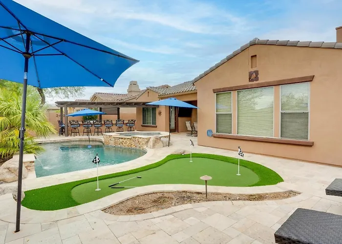 Pool, Hot Tub & Putting Green: Estrella Mtn 4Br