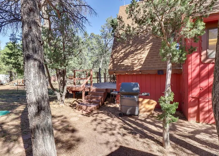 Decks + Fire Pit: Rustic-Modern Overgaard Cabin!