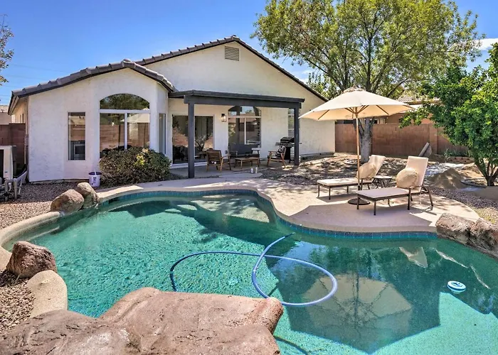 Heated Pool + Foosball: Modern Phoenix Sanctuary