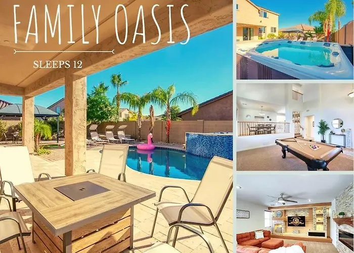 King 5Br Tranquil Lux Retreat: Pool, Theater, Fun!