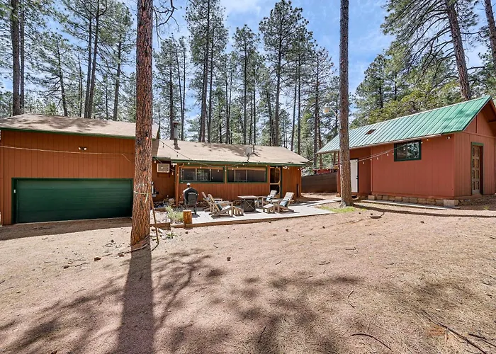 Forest Views & Fire Pit: Cozy Pine Cabin