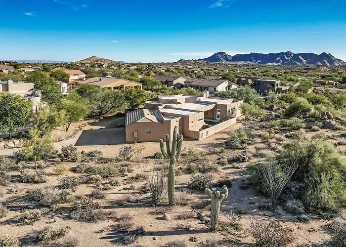 Serenity Peaks- Gorgeous Pet Friendly Villa In Scottsdale With Pool, Spa, And Bikes