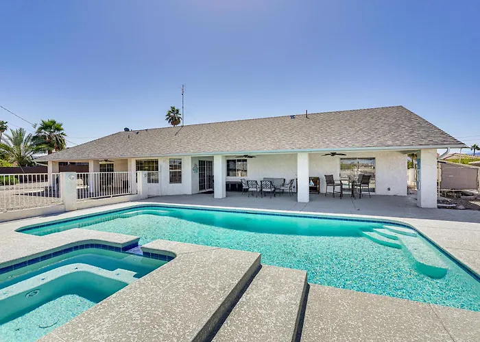 Saltwater Pool & Patios: Lake Havasu City Home!