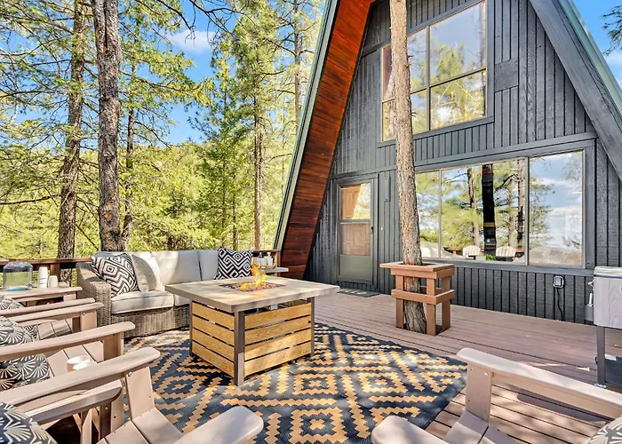 Green Roof A-Frame Endless Views Modern Cabin