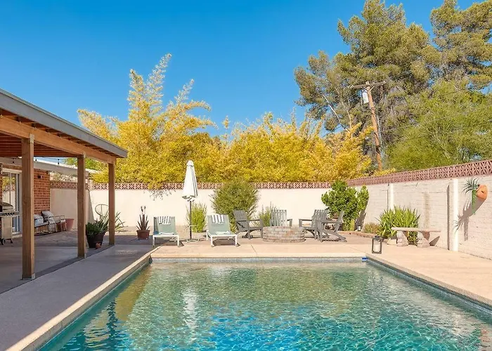 Stylish Mid-Century Oasis With Pool