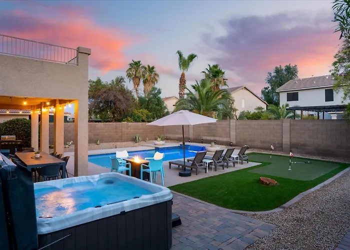 Putt Putt Hot Tub Game Room Pool Cornhole