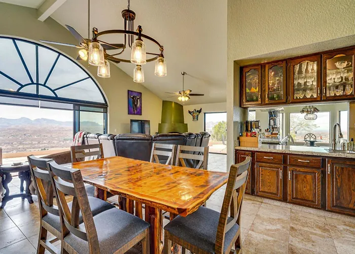 Views + Fire Pit: Hilltop Retreat In Rio Rico!