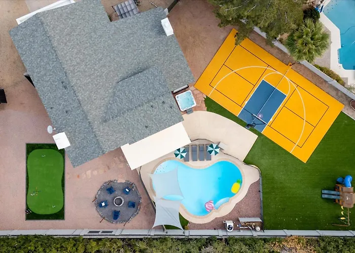 Pickleball Court Movie Theater Puttputt Hottub