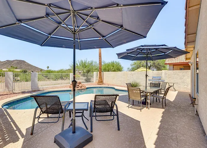 Swim W/ A View! Scenic Desert Retreat In Glendale