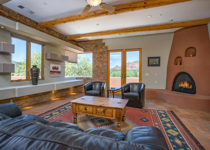 Hutson Lane Stunning Views Secluded Central Location Outdoor Pizza Oven Sedonas Essence