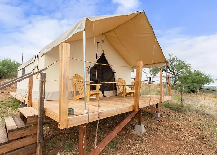 Settle Into A Cozy Old West Cabin Tent Escape
