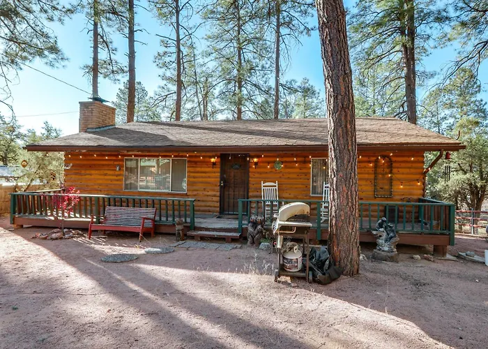 Deck & Forest Views: 'Black Bear Cabin' In Payson