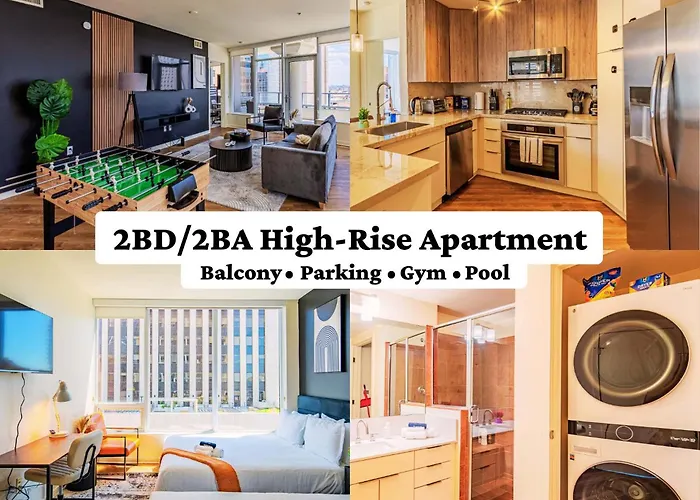High-Rise Haven In The City Pool & Gym Included