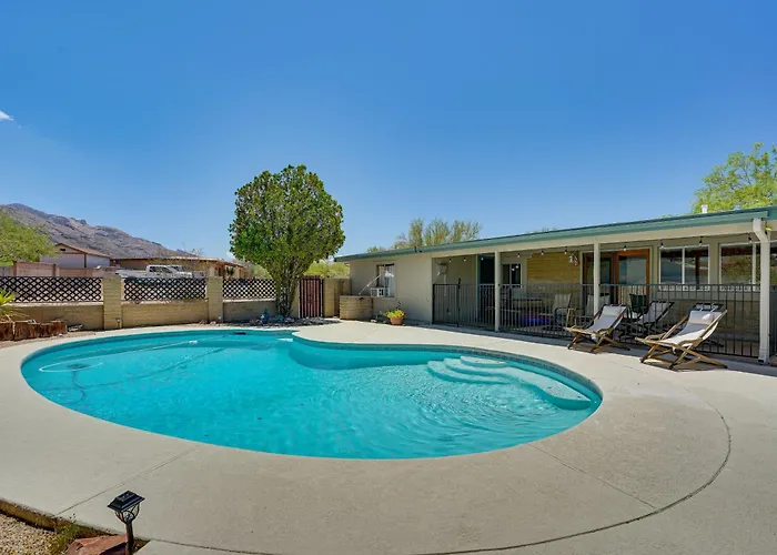 Near Catalina Hiking Trails: Mtn-View Home W/ Pool