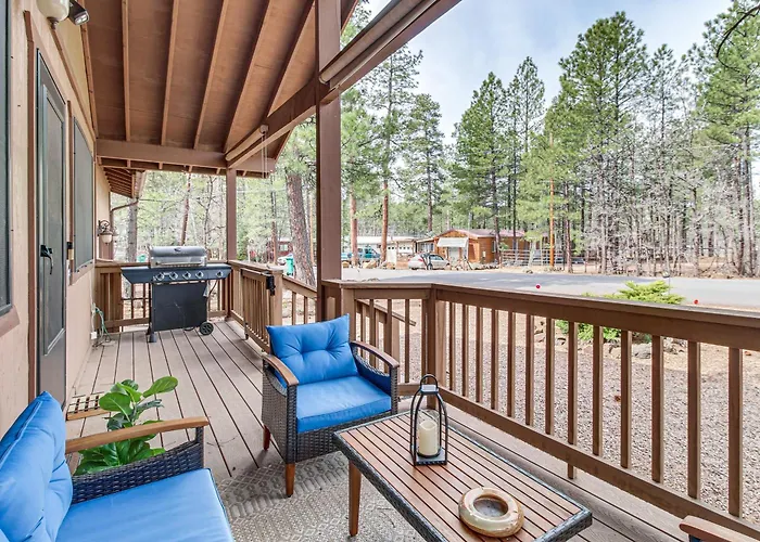 Updated Deck & Fireside Table: Pinetop Cottage