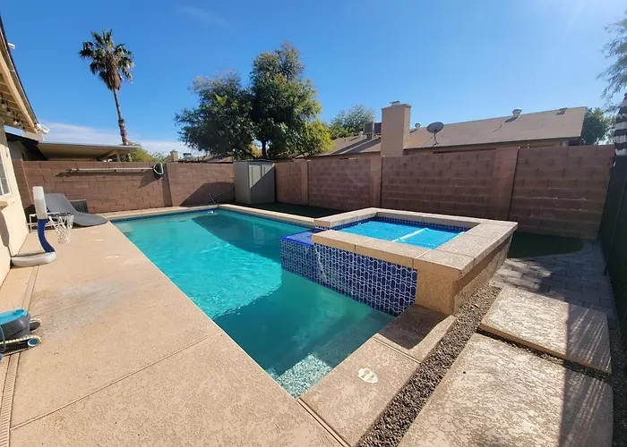 Dugout Summer Getaway Sparkling Pool Hot Tub