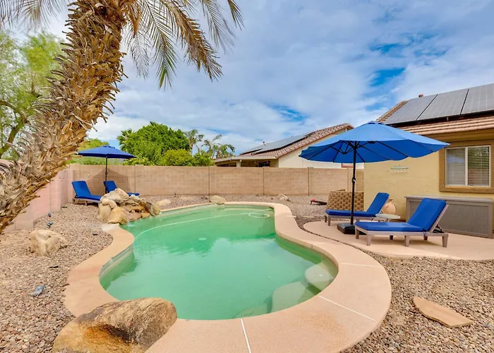 Spacious & Fenced Yard: Pet-Friendly Surprise Home