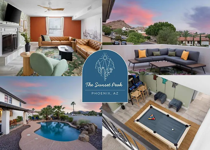 Game Room Resort Pool Hottub Modern Desert Oasis