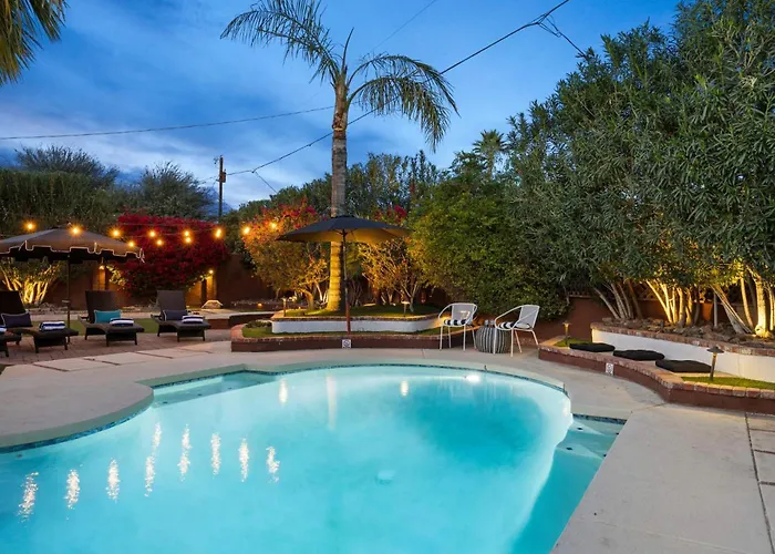 Desert Oasis - Epic Backyard Pool Bocce Firepit