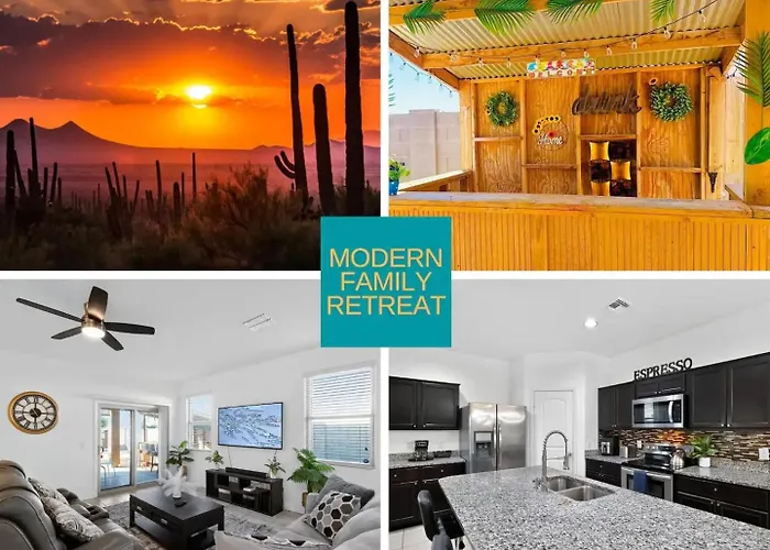Tropical Desert Oasis Phoenix 5Br 3Bath With Outdoor Tiki Bar & Bbq