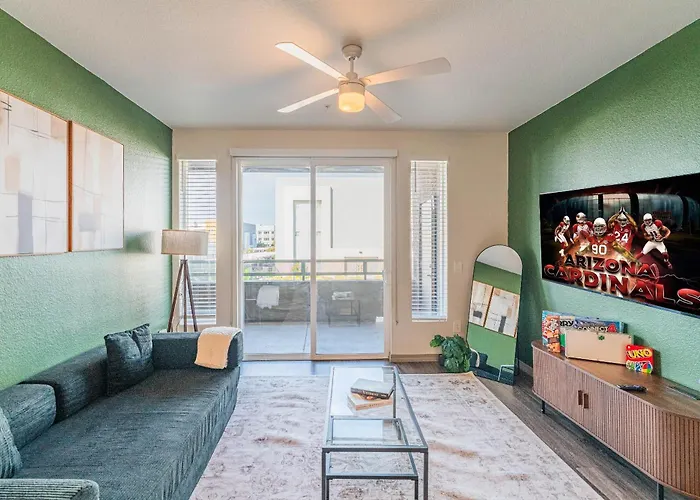 Near Stadium With Balcony Pool Gym Parking And W D