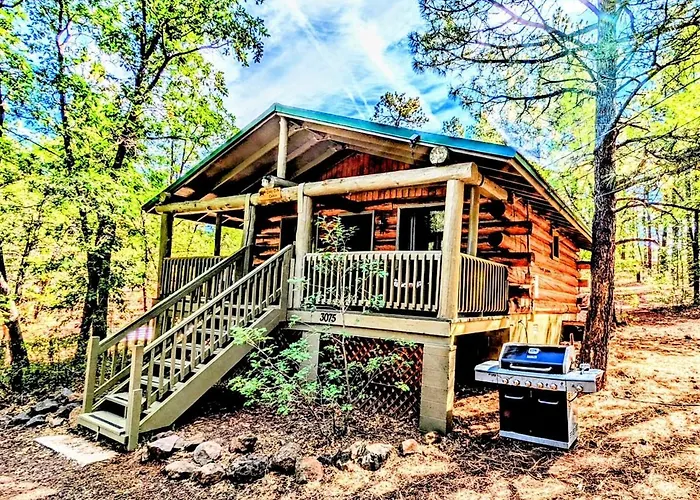 Charming Log Cabin In Tall Pines W Large Deck
