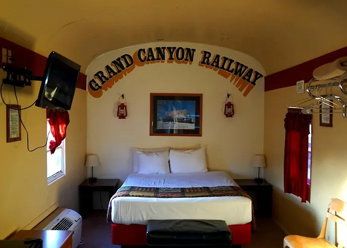 Historic Rail Car On Route 66