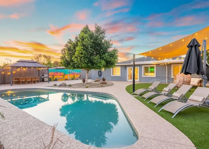 5Br Heated Pool Bbq And Covered Patio - Dt Phx
