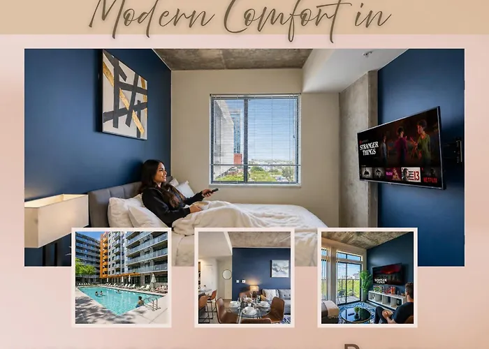 Alluring 2Bd - Dt - Gym, Pool, Parking - Sleeps 8