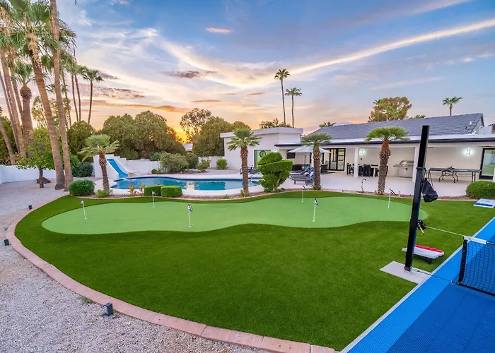 Multimillion Resortvillawaterslidepickleball Courtputtting Greenspagameroom
