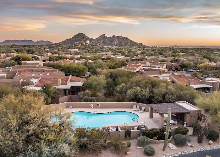 Santa Fe-Style Escape In The Boulders Pool Hot Tub Access Covered Patios Grill