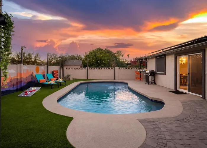 Chic Home With Backyard Oasis Pool Game Room