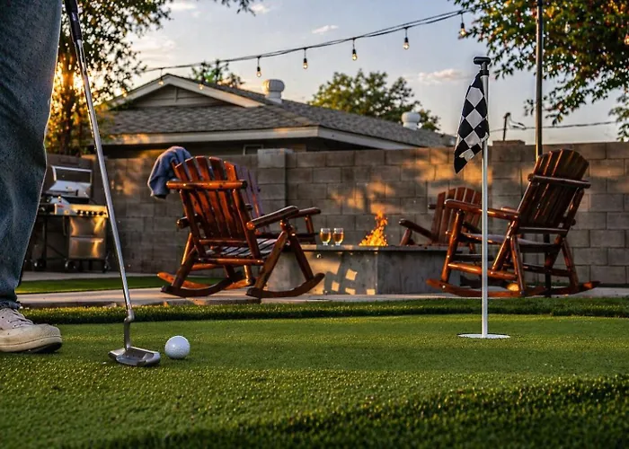 Scottsdale Golf Retreat With Putting Green And Fire Pit