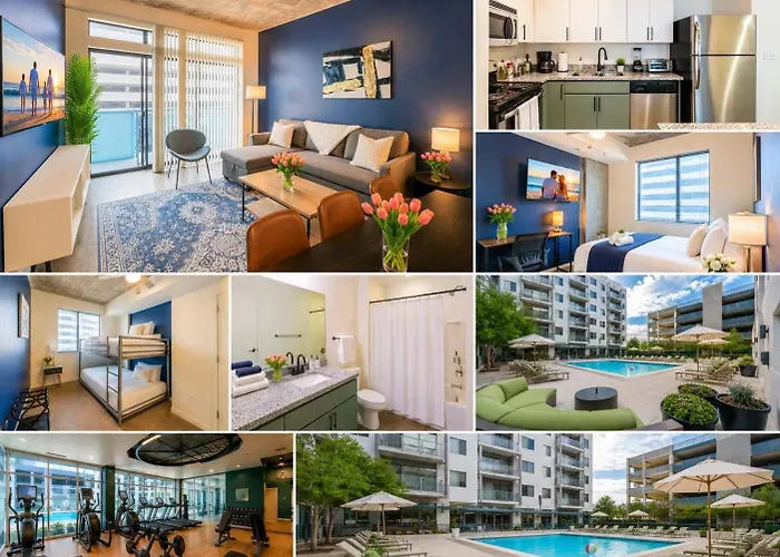 Calm 2Bd - Central Dt - Gym, Pool, Parking - Sleep 8