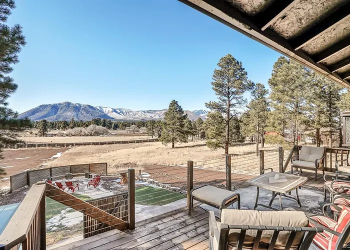 Meadow Mountain Large A-Frame Cabin Hot Tub 5 Private Acres Awe Mount Elden Views