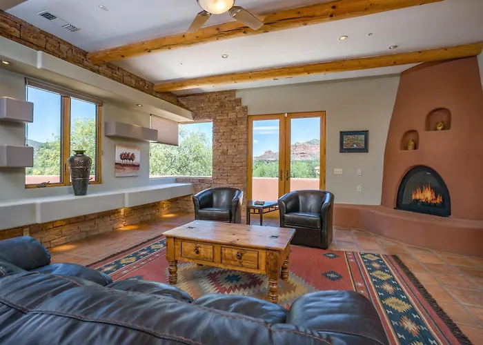 Hutson Lane Stunning Views Secluded Central Location Outdoor Pizza Oven Sedonas Essence