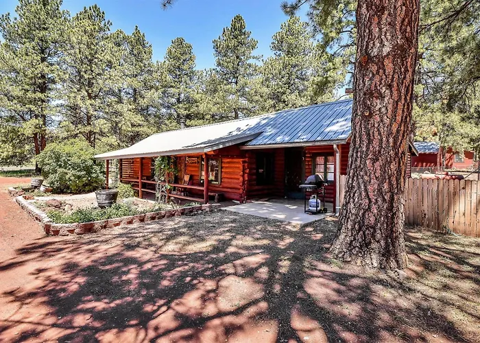 Rustic Star Authentic Log Cabin In The Woods Near The Grand Canyon Flagstaff Williams
