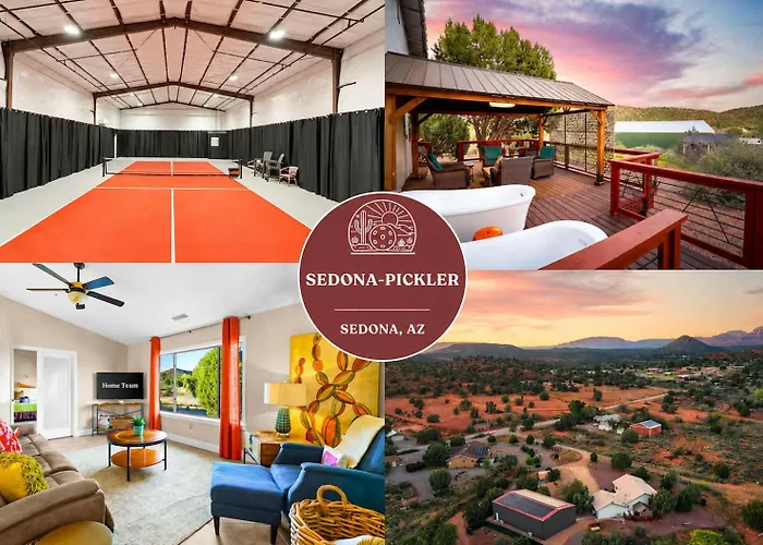 Private Indoor Pickleball Court & Red Rock Views
