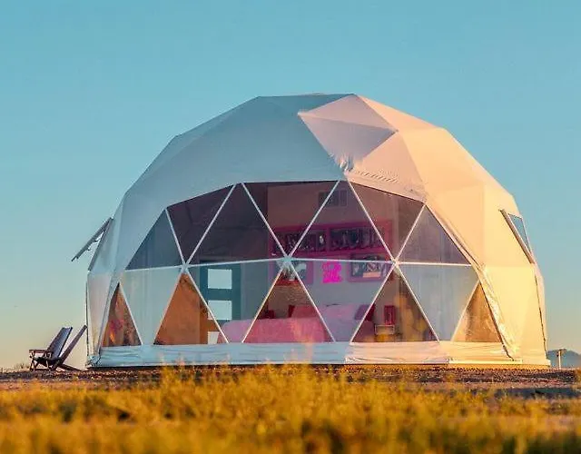 Luminous Cozy Dome With A Barbie Collection Above Bed In Willcox, Arizona