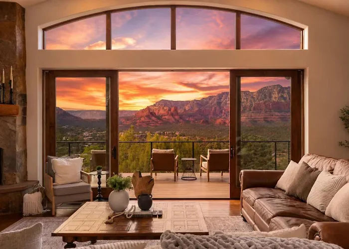 New - Tuscan Red Rock Overlook - Spectacular Views 2 Pools Waterfalls Fire Features Spa Sauna Massage Chairs & Salt Room
