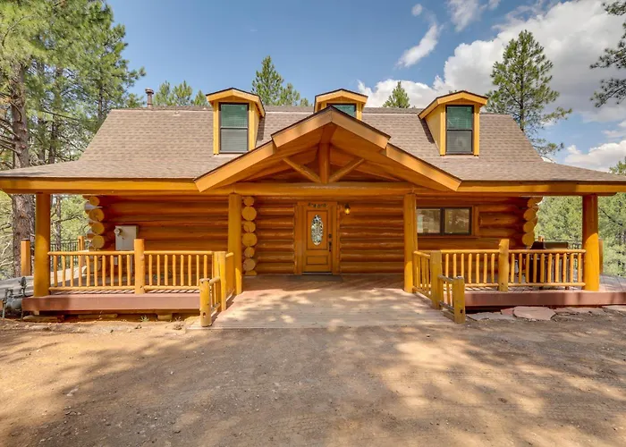 Real Log Cabin In Flagstaff With Forest Views