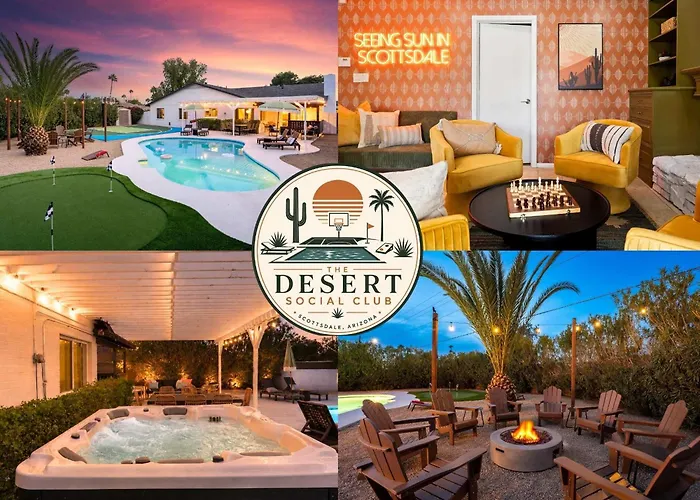 Desert Air 5 Bedroom Sports Court Pool Arcade Hot Tub