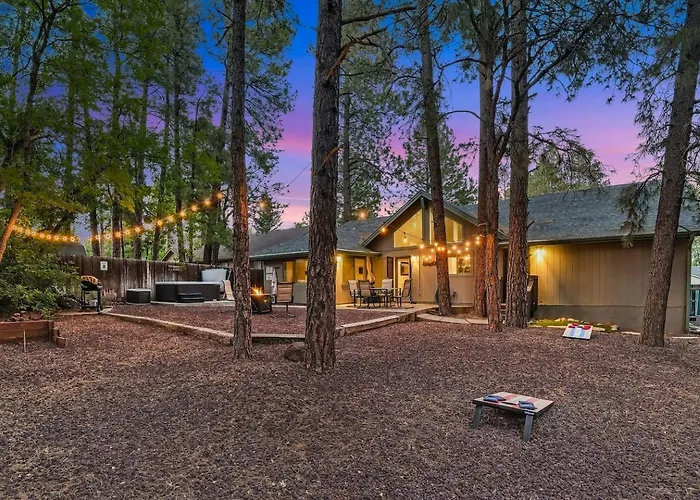 Flagstaff Retreat W Hot Tub Fireplace