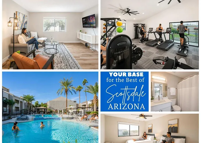 Sunny Scottsdale Retreat With Pool Gym & Parking