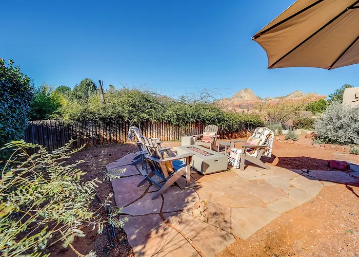Red Rock Mtn View&Fire Pit Central Sedona Home!