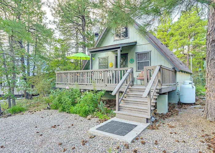 Deck & Grill: A-Frame Cabin In Munds Park!