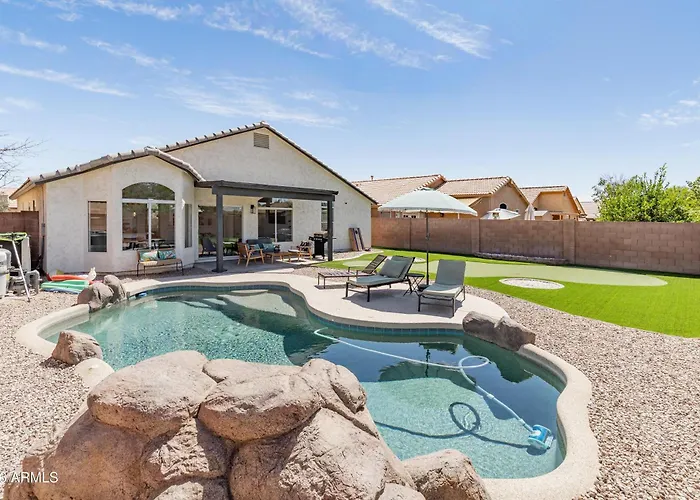 Heated Pool + Foosball: Modern Phoenix Sanctuary