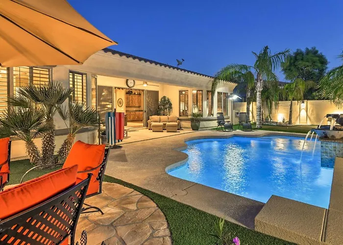 Heated Pool + Putting Green: Luxe Gilbert Home